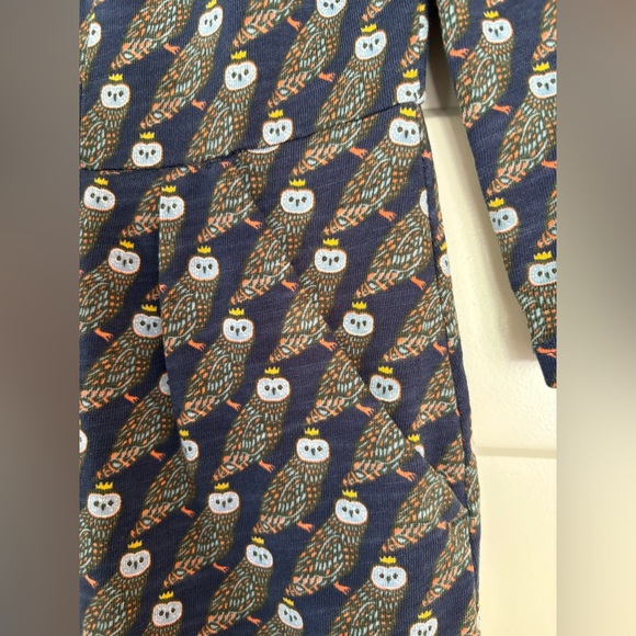 Boden Navy and White Owl Pattern dress - Picture 3 of 8